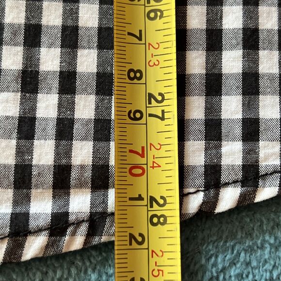 Eighty Eight Platinum Mens Shirt Medium Black White Checks Cotton NWOT Button - Picture 10 of 11